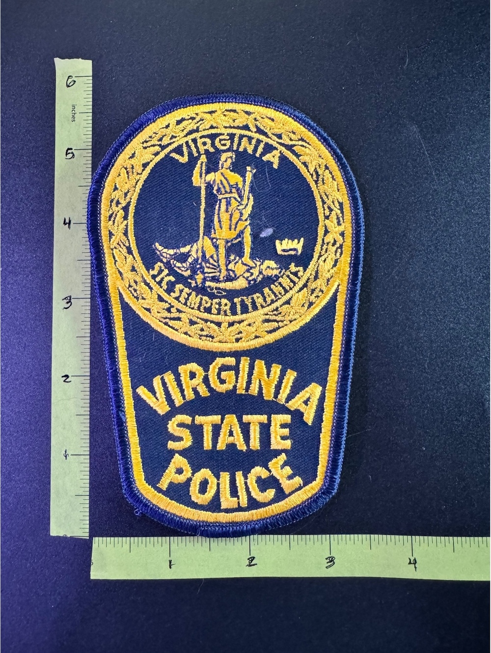 Vintage Virginia State Police Embroidered Patch